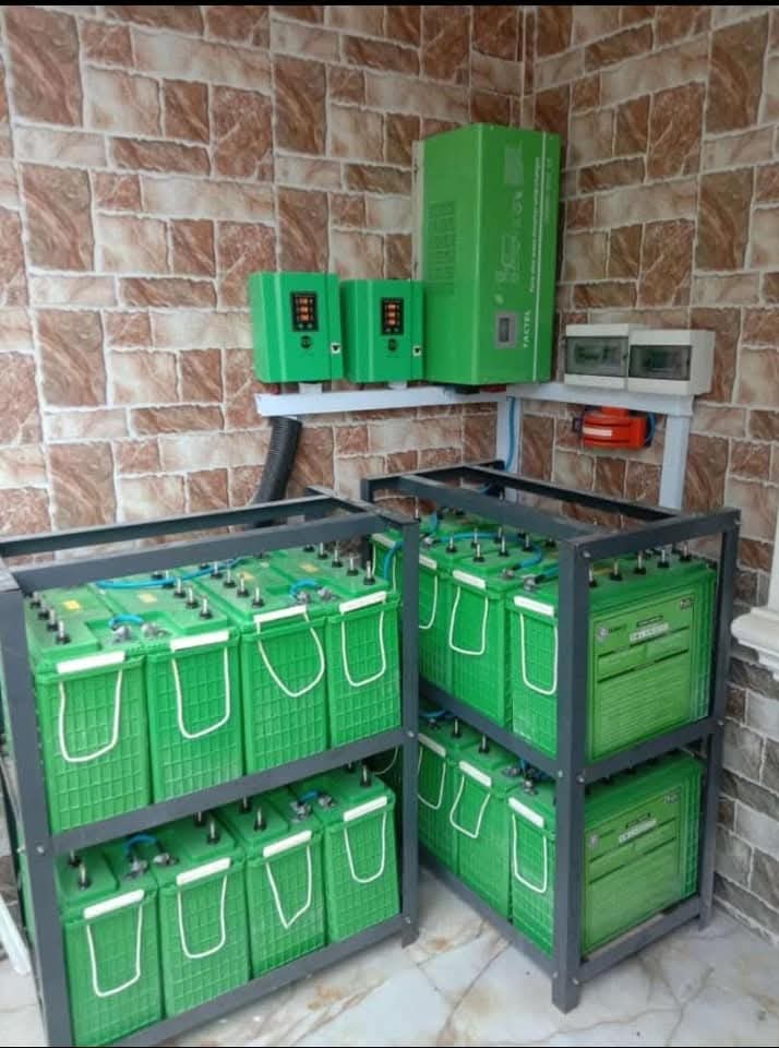 Solar batteries storage system