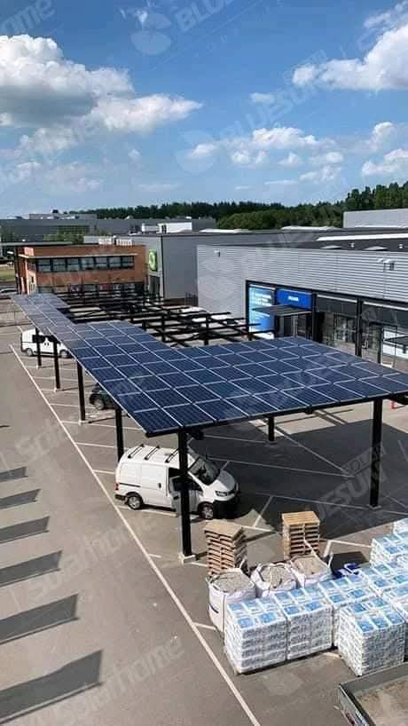 arial view of installed panels